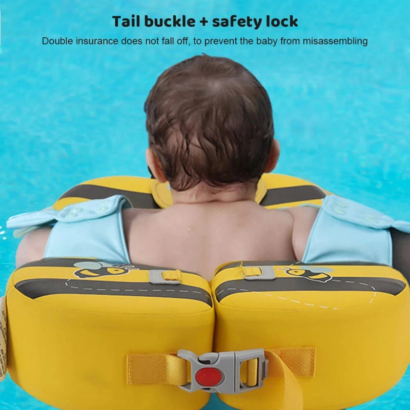 Bee Themed Pool Floater for Toddlers- Safe, Fun Water Play Teeny Pandas