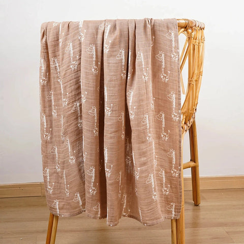 Soft Cotton Bamboo Muslin Baby Swaddle Wrap Teeny Pandas