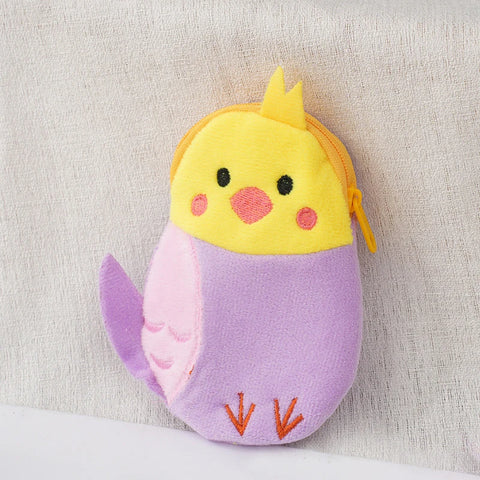 Children's Plush Parrot Wallet – Cartoon Small Bag for Coins, Earphones, and Accessories
