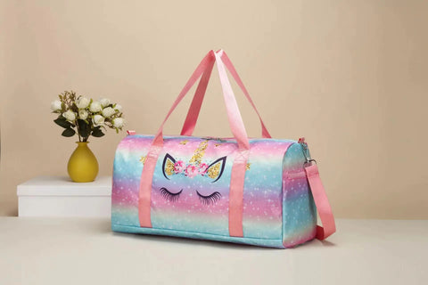 Large-Capacity Unicorn Print Handbag for Kids