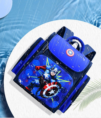 Superhero Cartoon Backpack for Kids – Kindergarten and Elementary School Students