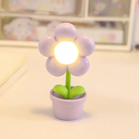 Mini LED Flower Night Light – Cute Small Table Lamp for Room!