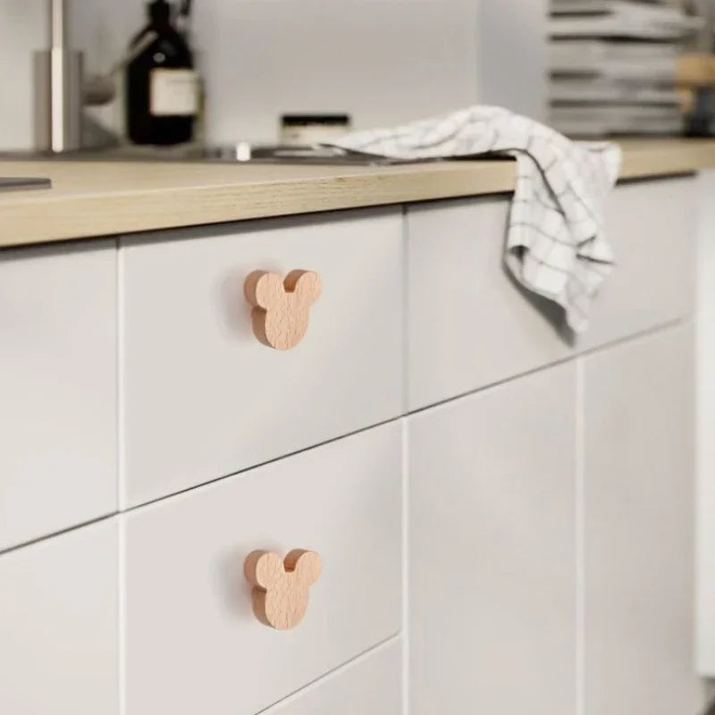 Wooden Shape Cabinet Knobs for Kids - Safe and Durable! Teeny Pandas