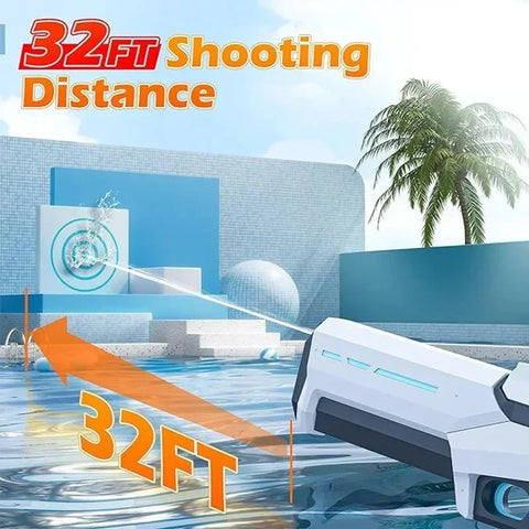 Electric Water Gun for Kids - Automatic Water Absorption with 32ft Range Teeny Pandas