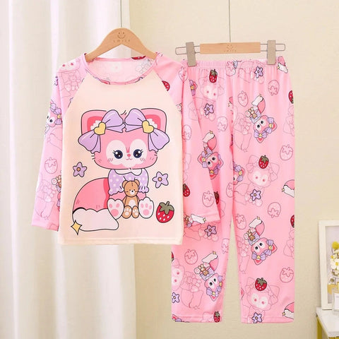 Cartoon Character Children Pajama Set – Cozy and Stylish Sleepwear for Kids
