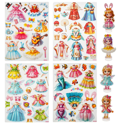 Magnetic  Princess Doll Dress Up Pack