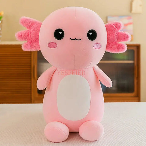 Cute Axolotl Plush Toy - Soft Stuffed Salamander Plushie