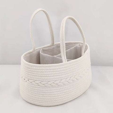 Multifunctional Cotton Rope Nappy Storage Basket