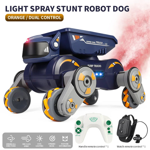 8-Wheel Mechanical Robot Dog | Mult Terrain Functionality & Gesture Sensing