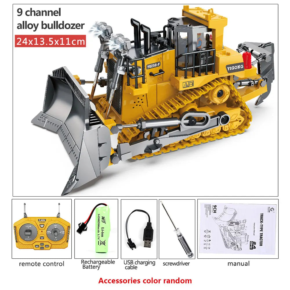 Remote-Controlled Construction Machinery Toys 1/24 - The Ultimate Construction Adventure! Teeny Pandas