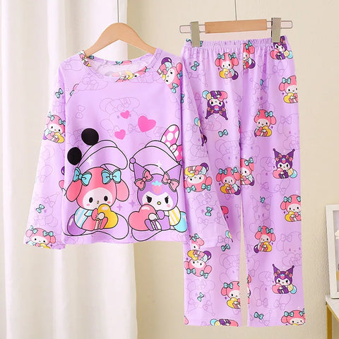 Kawaii Children Pajama Set – Soft & Comfortable Anime Print Sleepwear