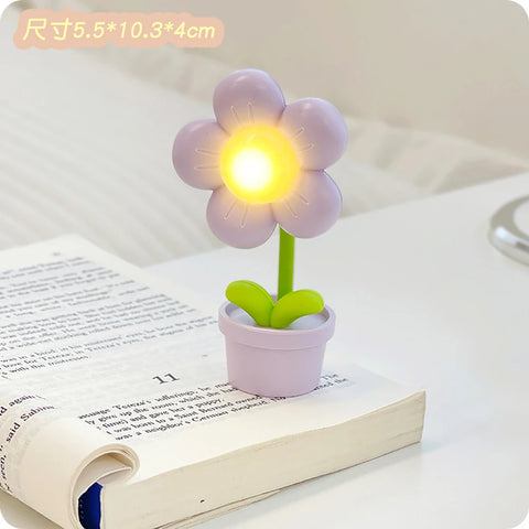 Mini LED Flower Night Light – Cute Small Table Lamp for Room!