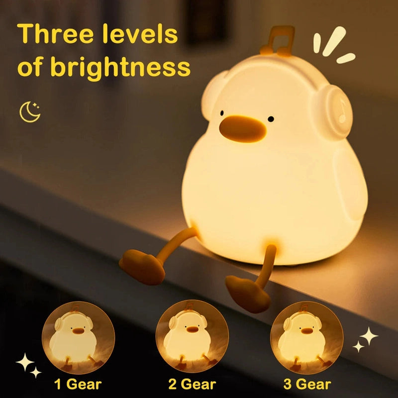 QuackyGlow Soft-touch LED Nightlight Teeny Pandas