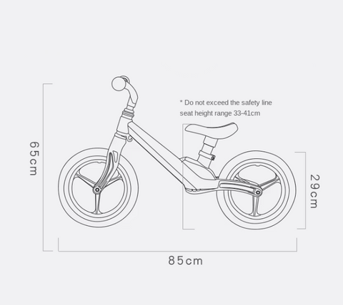 Outdoor Children's Balance Bike with Inflatable Tires
