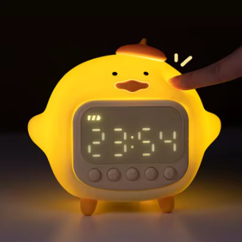 Duck Alarm Clock - With Soft Night Light