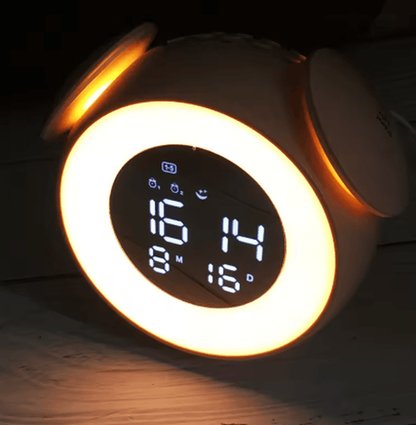 LED Digital Smart Alarm Clock - With Night Light & Voice Control