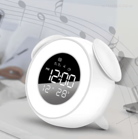LED Digital Smart Alarm Clock - With Night Light & Voice Control