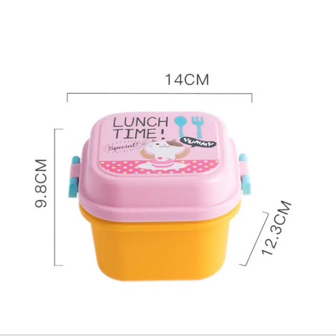 Adorable Cartoon Kids Lunch Box – Safe, Durable & Easy to Use Teeny Pandas