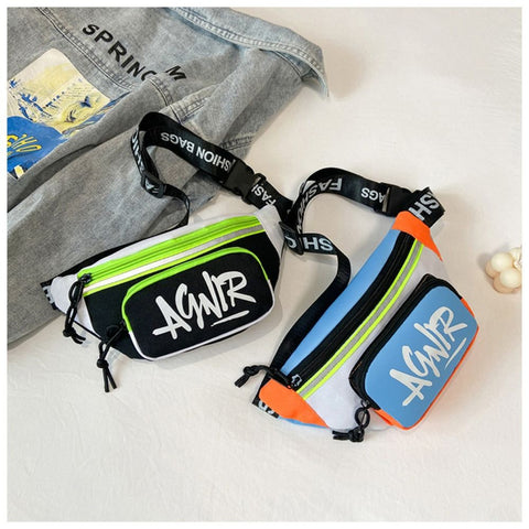 Kids Mini Waist Bag – Cute Oxford Fanny Pack and Crossbody Bag