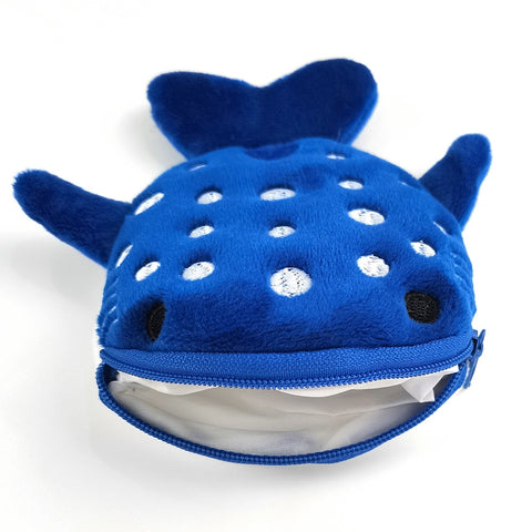Multicolor Cute Plush Whale Fish Coin Purse for Kids