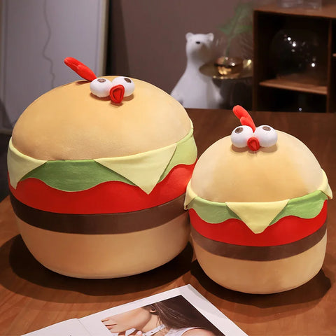 Hamburger Kawaii Cushion - Funny Food Chicken Plush Toy