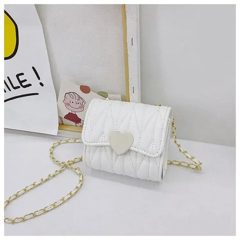 Small Fashion Heart Shoulder Bags for Baby Girls