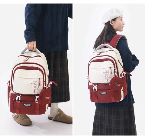 Waterproof School Backpack for Girls with Purse – Stylish & Practical Kids School Bag
