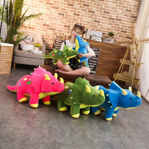 Creative Big Plush Soft Triceratops Stegosaurus Dinosaur Plush Toy