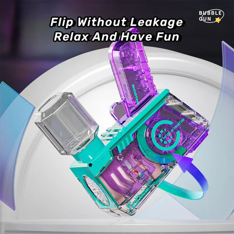 Bubble Gun with LED Lights – Automatic Bubble Machine for Kids