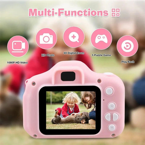Kids Digital Camera with 1080P HD Video – Cartoon Design