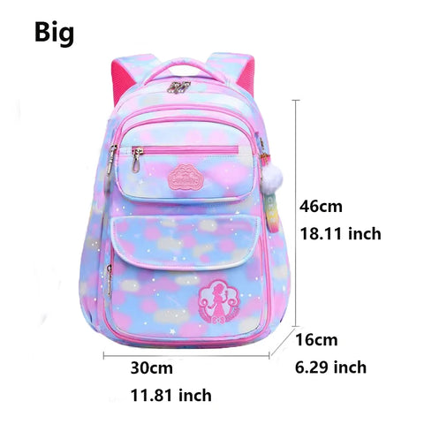 Cute Pink Waterproof Backpack for Girls – Primary School & Teenagers