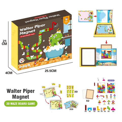 3D Magnetic Puzzle Book Set | Montessori Play
