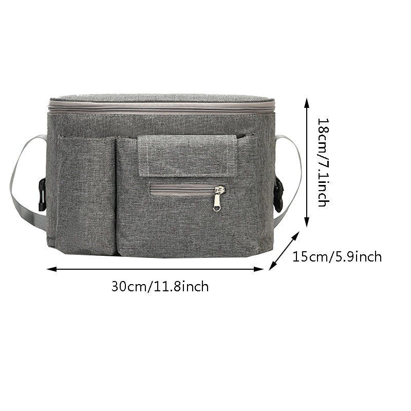 Adjustable Quilted Diaper Bag for Strollers – Stylish, Durable, and Versatile Teeny Pandas