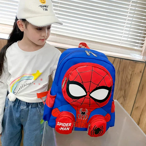 Spider Superhero 3D Stereo Backpack for Kids