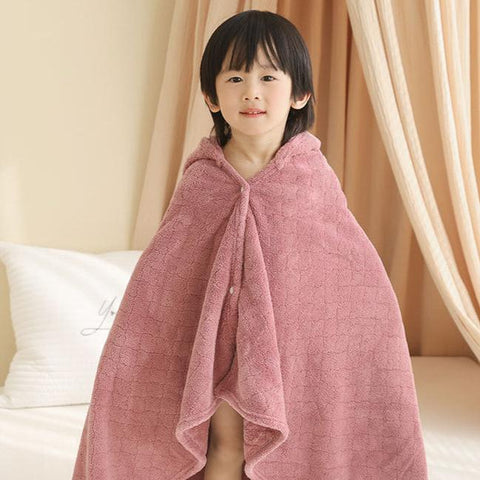 Baby Hooded Towel - Coral Fleece Kids Beach Towel