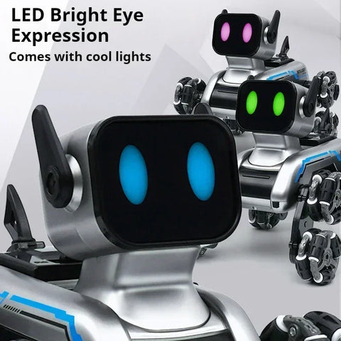 Eight-Wheeled Stunt Robot Dog | Remote Control Toy for Kids