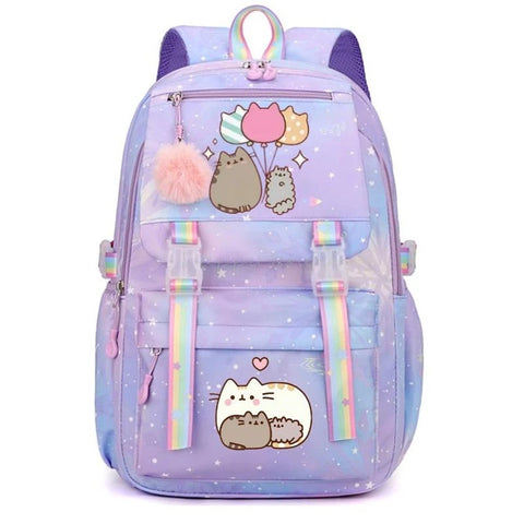 Fat Cat Cartoon Backpacks for Girls – Stylish and Multipurpose