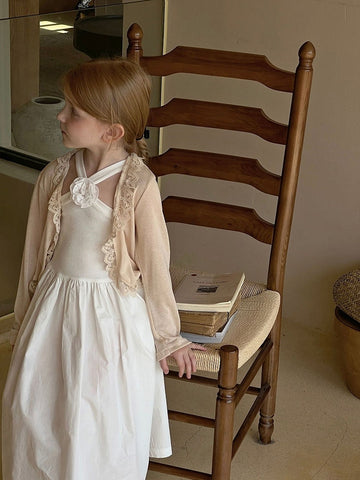 Elastic Spaghetti Strap Dress – Spanish Style Camellia Flower Sundress