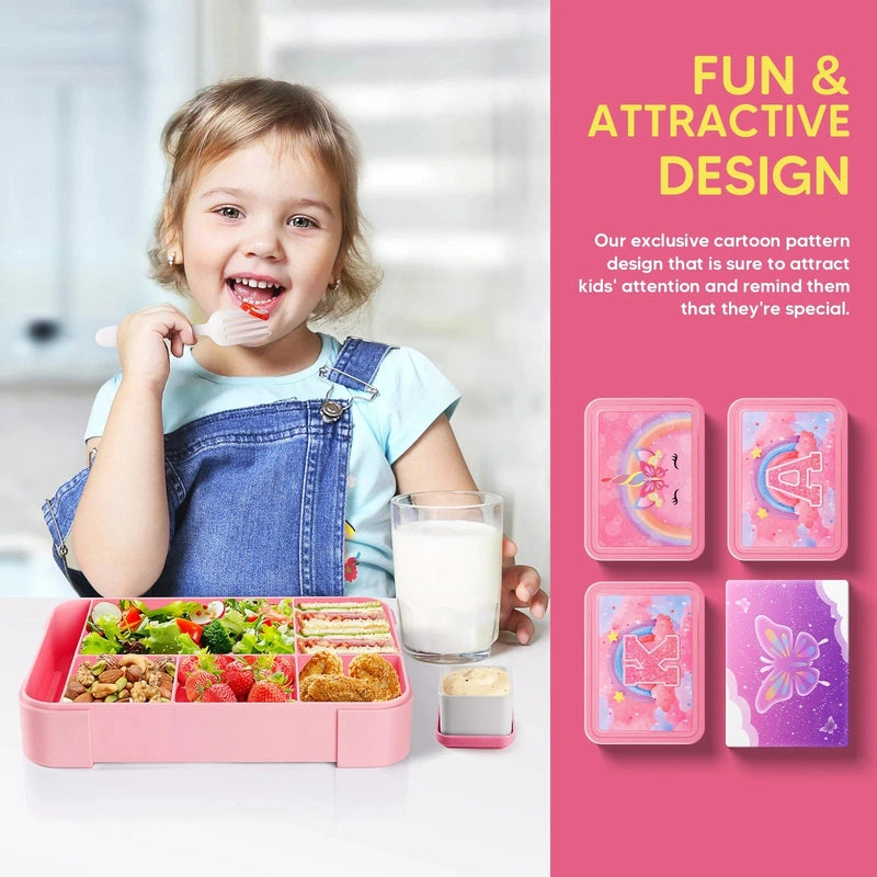 Kids Divided Bento Lunch Box – Leakproof, Durable, and Perfectly Portable! Teeny Pandas