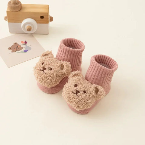 Cute Cartoon Bear Baby Socks for Boys and Girls