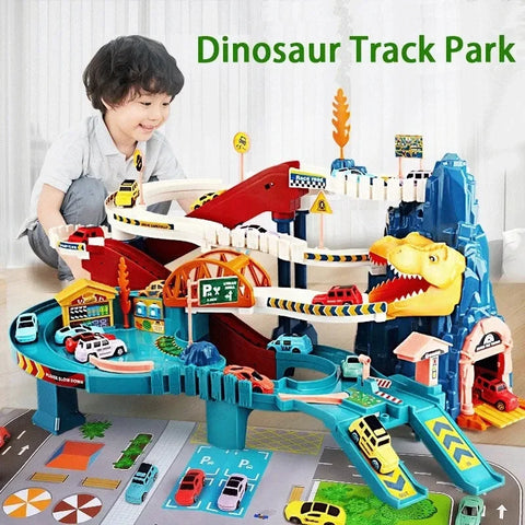 2-in-1 Dinosaur Rail Car Adventure Track