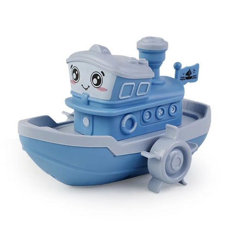 Cartoon Ship Bath Toy – Wind-Up Floating Toy