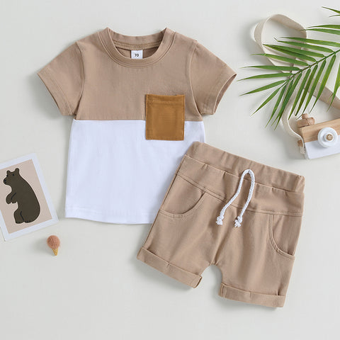 Summer Baby Clothes – Boys T-shirt and Shorts Set – 2Pcs Toddler Casual Sports Tracksuit