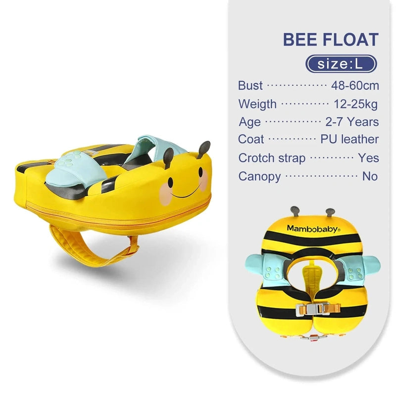 Baby Safe Swim Float - Leak Proof Chest Float! Teeny Pandas