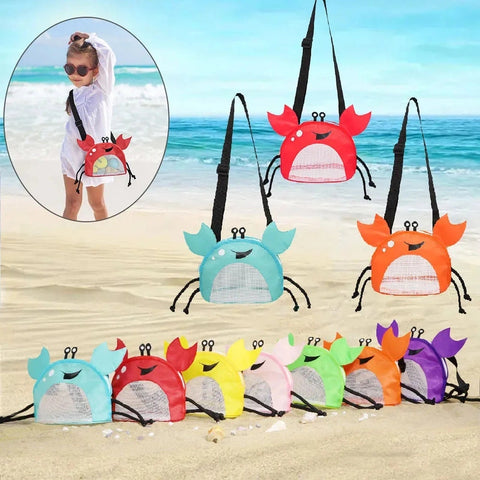 Kids Crab Mesh Beach Bag - Fun & Functional Storage Teeny Pandas