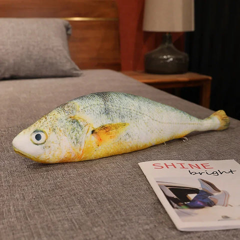 Giant Simulation Funny Fish Plush Toys – Yellow Croaker Pillow