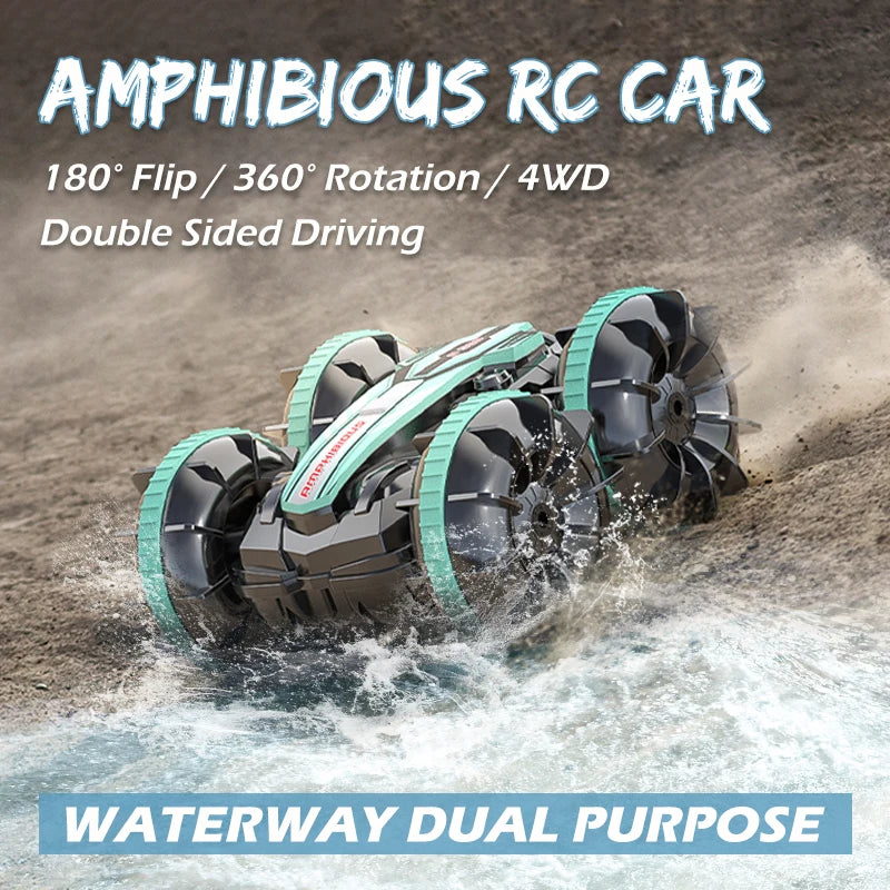 Amphibious Stunt RC Car for Kids - For Indoor and Outdoor Adventure! Teeny Pandas