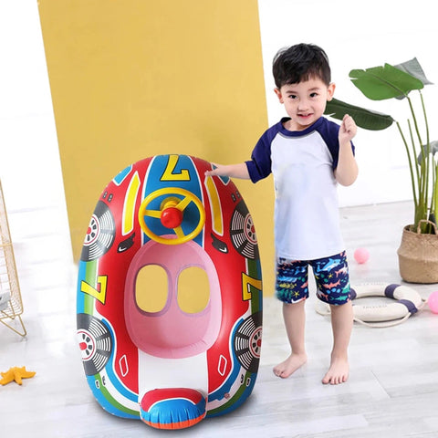 Inflatable Swim Float with Canopy for Toddlers – Safe & Fun Water Play Teeny Pandas