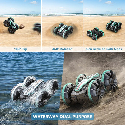 Amphibious Stunt RC Car for Kids - For Indoor and Outdoor Adventure! Teeny Pandas