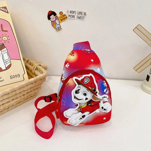 Kids Cartoon Dog Chest Bag – Mini Outdoor Shoulder Bag for Boys